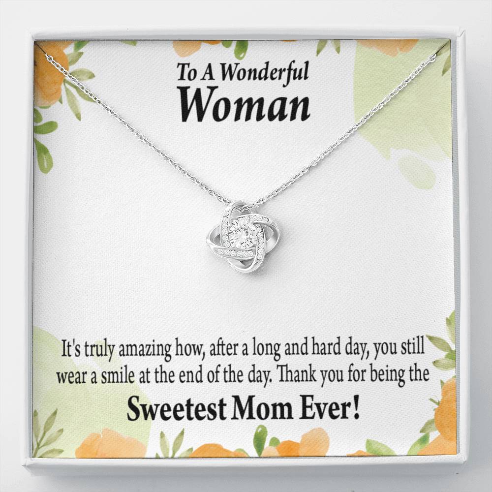 To Mom Mother Bonus Mom Grandmom It'S Truly Amazing Love Knot Message Card From Son Daughter Gift Anniversary Birthday Graduation Mothers Day-Express Your Love Gifts