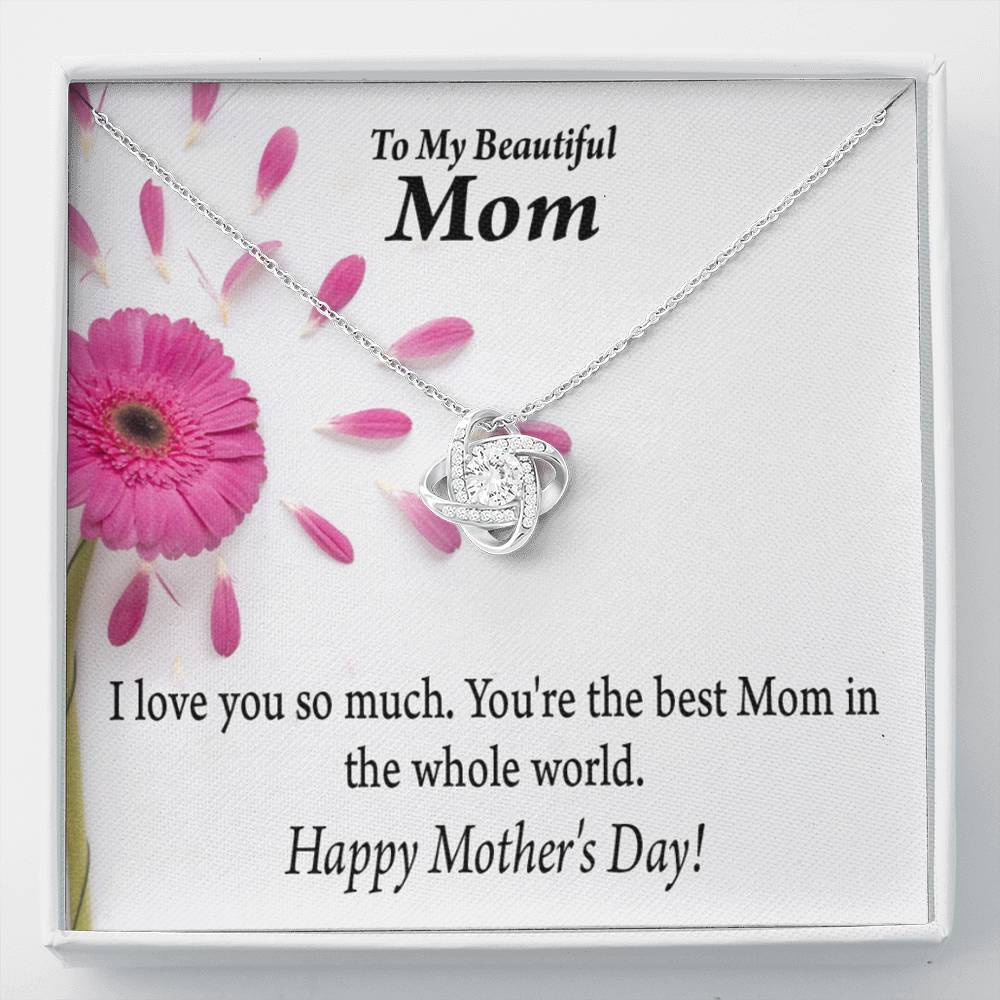 You'Re The Best Happy Mother'S Day Love Knot Pendant Message Card-Express Your Love Gifts