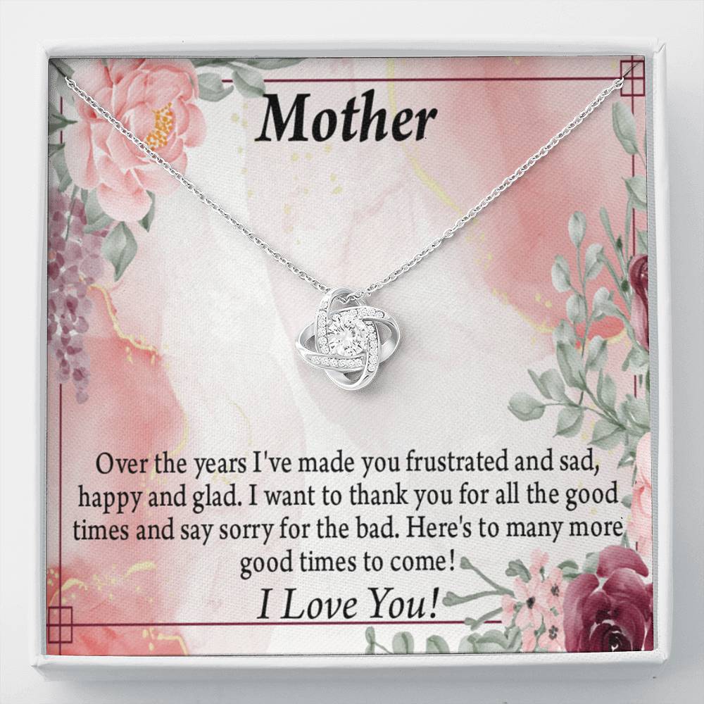 To Mother More Good Times Love Knot Message Card From Son Daughter Gift Anniversary Birthday Graduation Mothers-Express Your Love Gifts