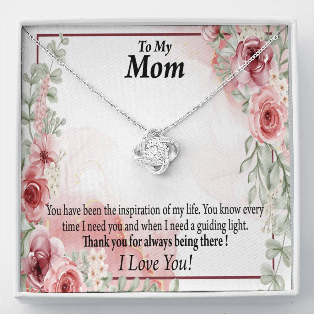 To Mom Mother Bonus Mom Grandmom Sweet Message Love Knot Message Card From Son Daughter Gift Anniversary Birthday Graduation Mothers Day-Express Your Love Gifts