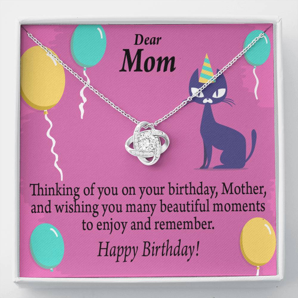 Thinking Of You Love Knot Pendant Message Card-Express Your Love Gifts
