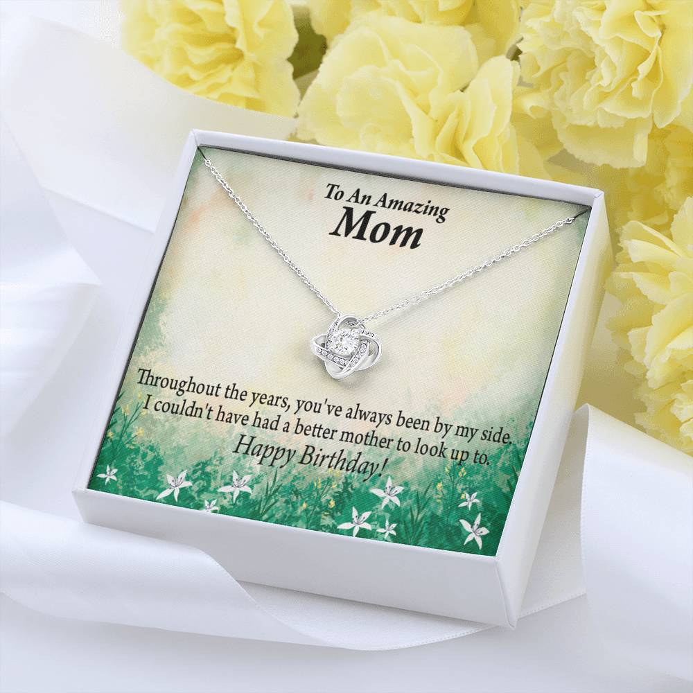 Happy Birthday Mom No One Better Love Knot Message Card From Son Daughter Gift Anniversary Birthday Graduation Mothers Day-Express Your Love Gifts