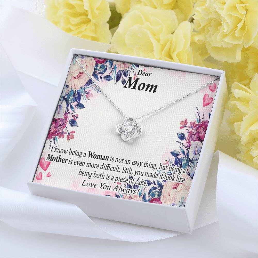 To Mom You'Re Wonderful Love Knot Message Card From Son Daughter Gift Anniversary Birthday Graduation Mothers Day-Express Your Love Gifts