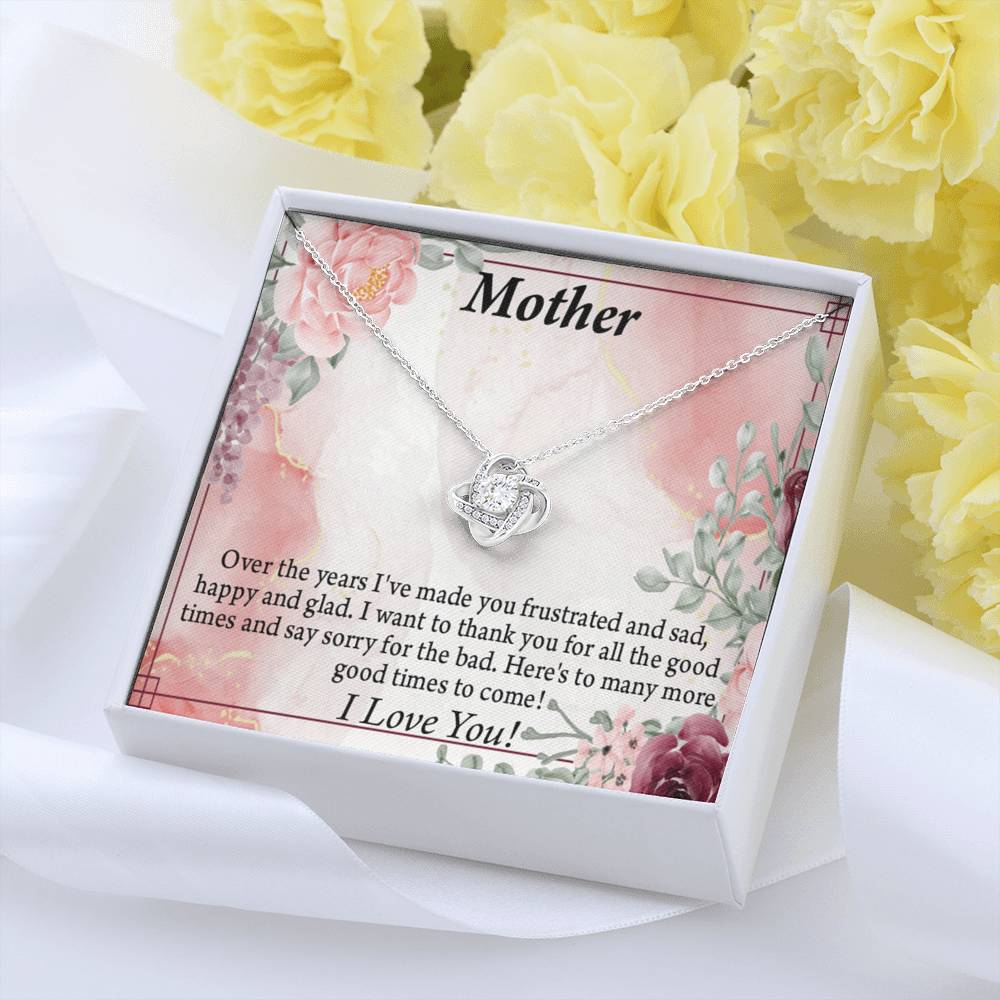 To Mother More Good Times Love Knot Message Card From Son Daughter Gift Anniversary Birthday Graduation Mothers-Express Your Love Gifts