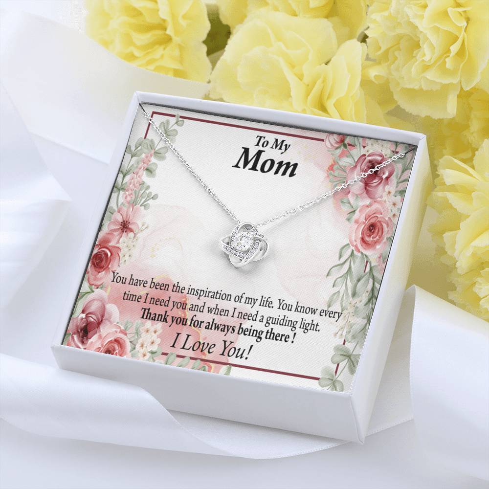 To Mom Mother Bonus Mom Grandmom Sweet Message Love Knot Message Card From Son Daughter Gift Anniversary Birthday Graduation Mothers Day-Express Your Love Gifts