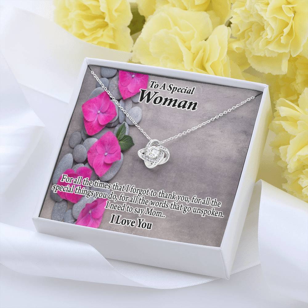 To Mom You'Re Special Love Knot Message Card From Son Daughter Gift Anniversary Birthday Graduation Mothers Day-Express Your Love Gifts
