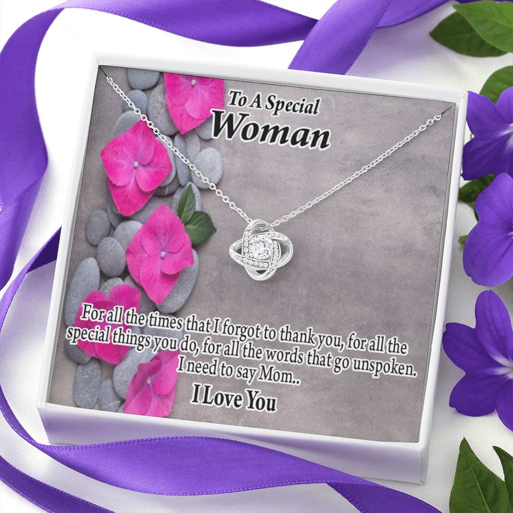 To Mom You'Re Special Love Knot Message Card From Son Daughter Gift Anniversary Birthday Graduation Mothers Day-Express Your Love Gifts