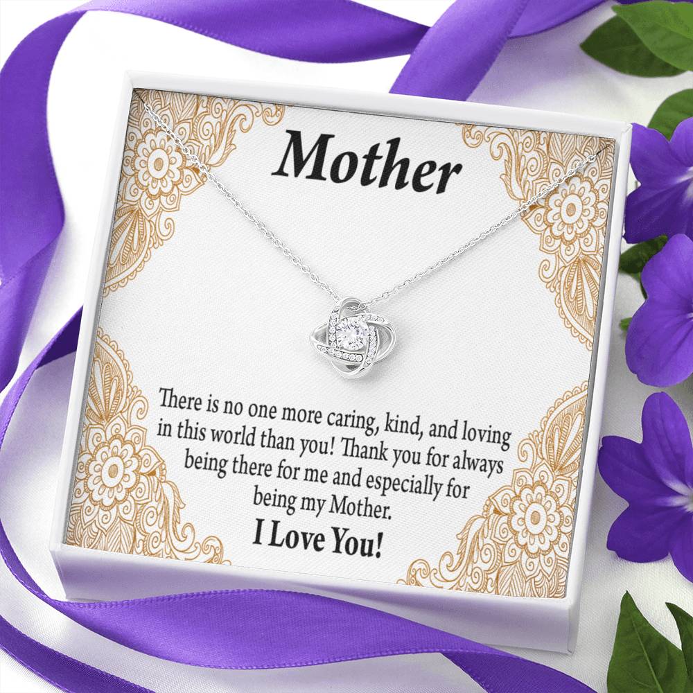 To Mom Mother Bonus Mom Grandmom Caring Kind And Loving Love Knot Message Card From Son Daughter Gift Anniversary Birthday Graduation Mothers Day-Express Your Love Gifts