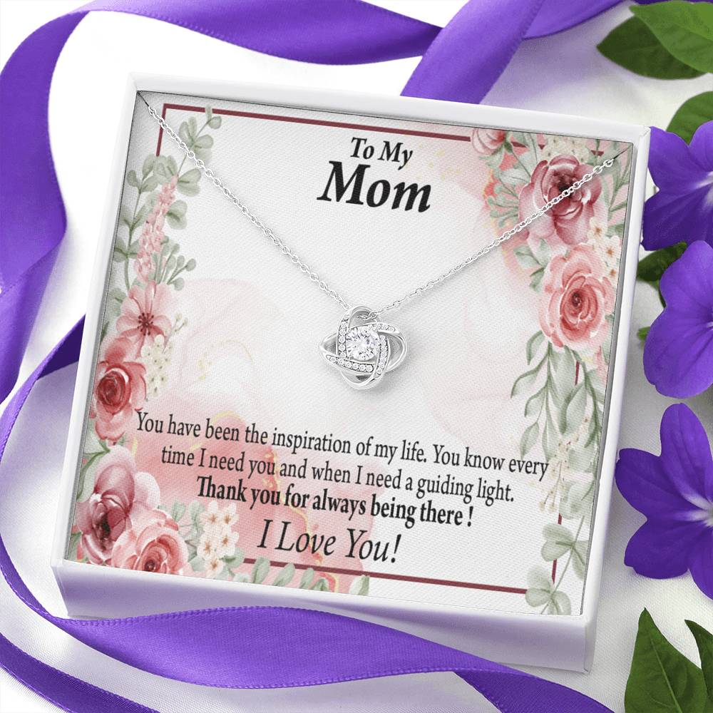 To Mom Mother Bonus Mom Grandmom Sweet Message Love Knot Message Card From Son Daughter Gift Anniversary Birthday Graduation Mothers Day-Express Your Love Gifts