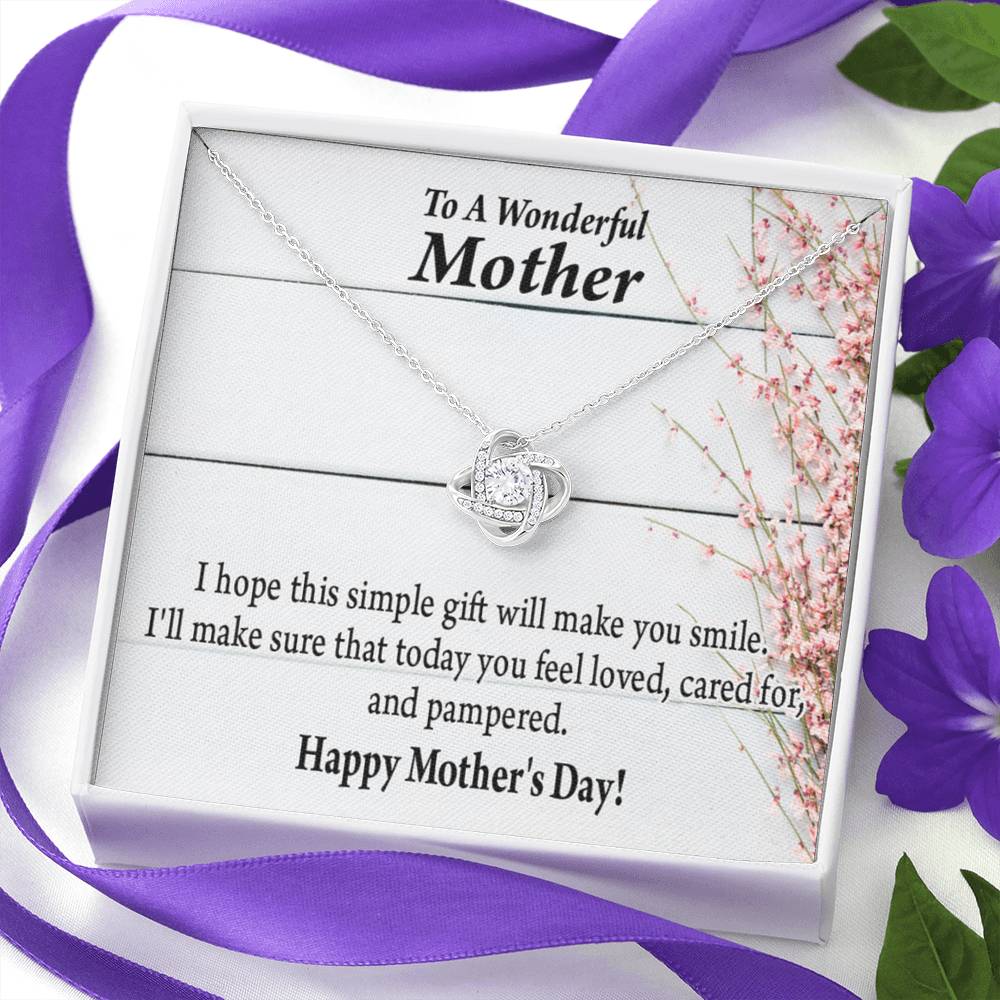 To Mom Love Knot Message Card From Son Daughter Gift Anniversary Birthday Graduation Mothers Day-Express Your Love Gifts