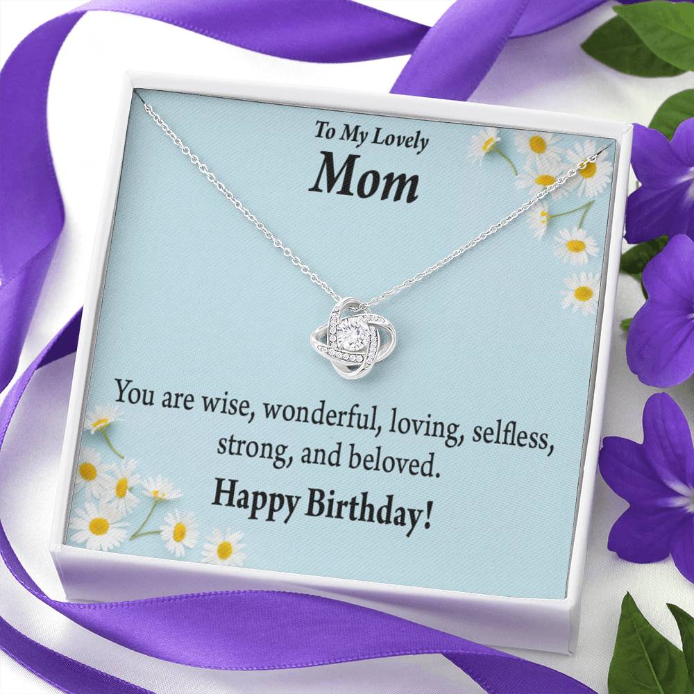 You Are Wise Love Knot Pendant Message Card-Express Your Love Gifts