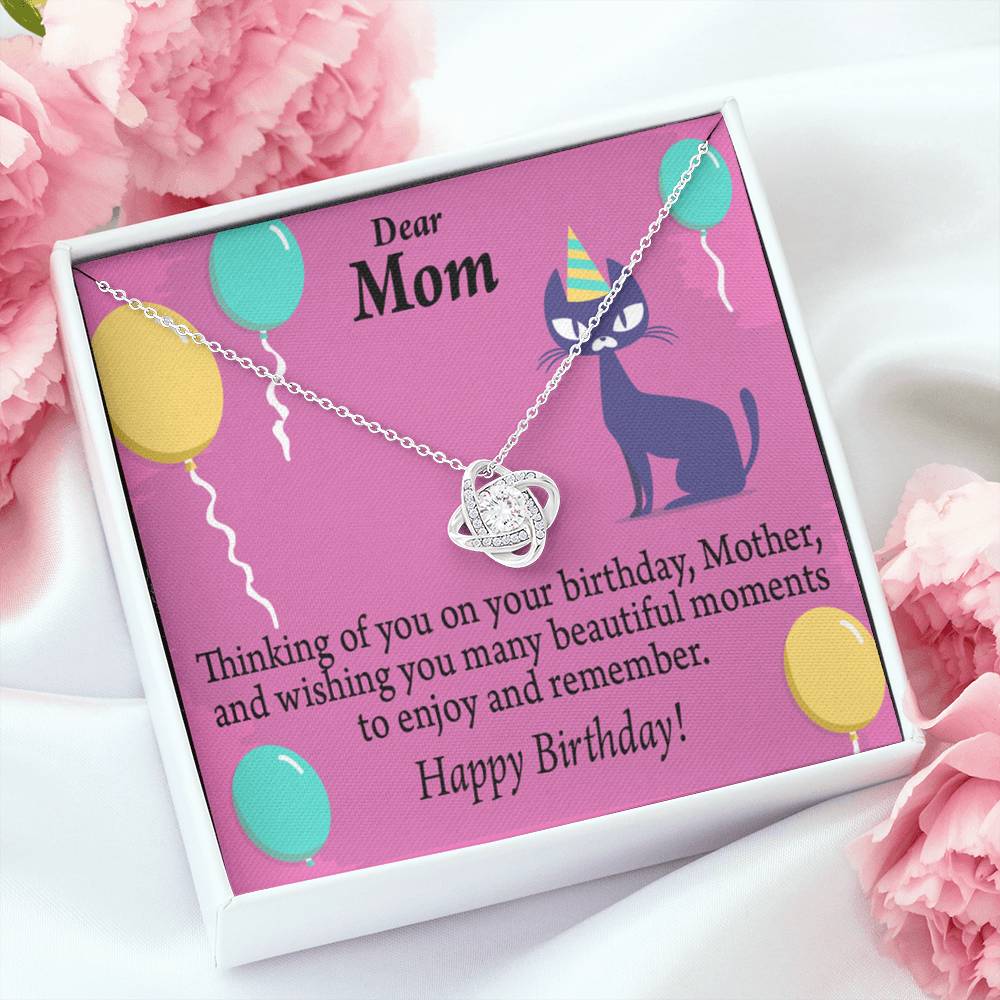 Thinking Of You Love Knot Pendant Message Card-Express Your Love Gifts