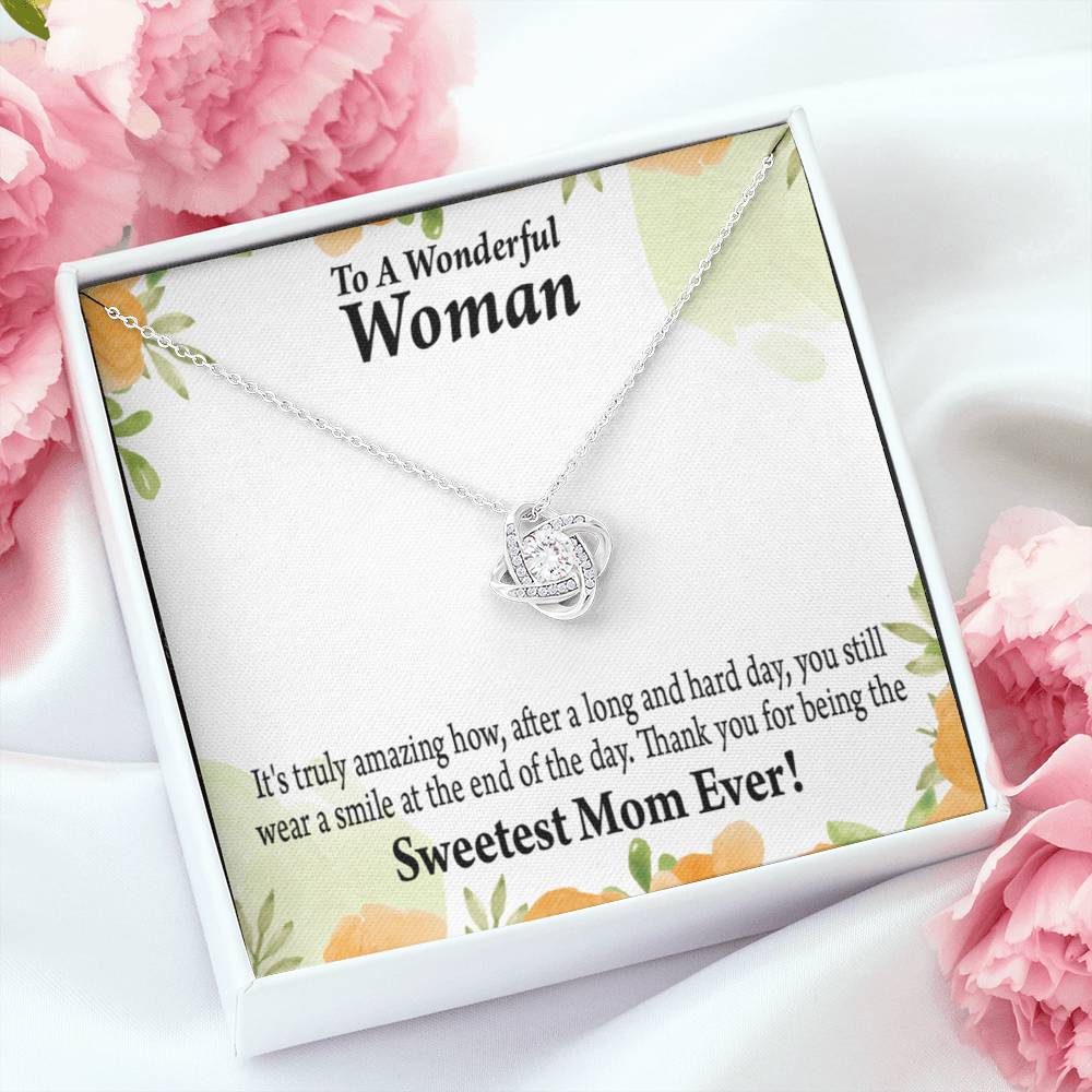 To Mom Mother Bonus Mom Grandmom It'S Truly Amazing Love Knot Message Card From Son Daughter Gift Anniversary Birthday Graduation Mothers Day-Express Your Love Gifts