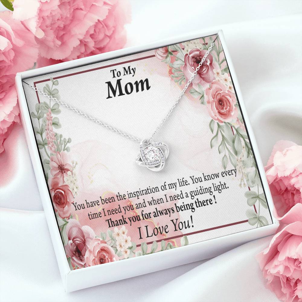 To Mom Mother Bonus Mom Grandmom Sweet Message Love Knot Message Card From Son Daughter Gift Anniversary Birthday Graduation Mothers Day-Express Your Love Gifts
