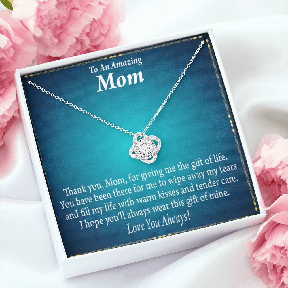 To Mom Love Always Love Knot Message Card From Son Daughter Gift Anniversary Birthday Graduation Mothers Day-Express Your Love Gifts