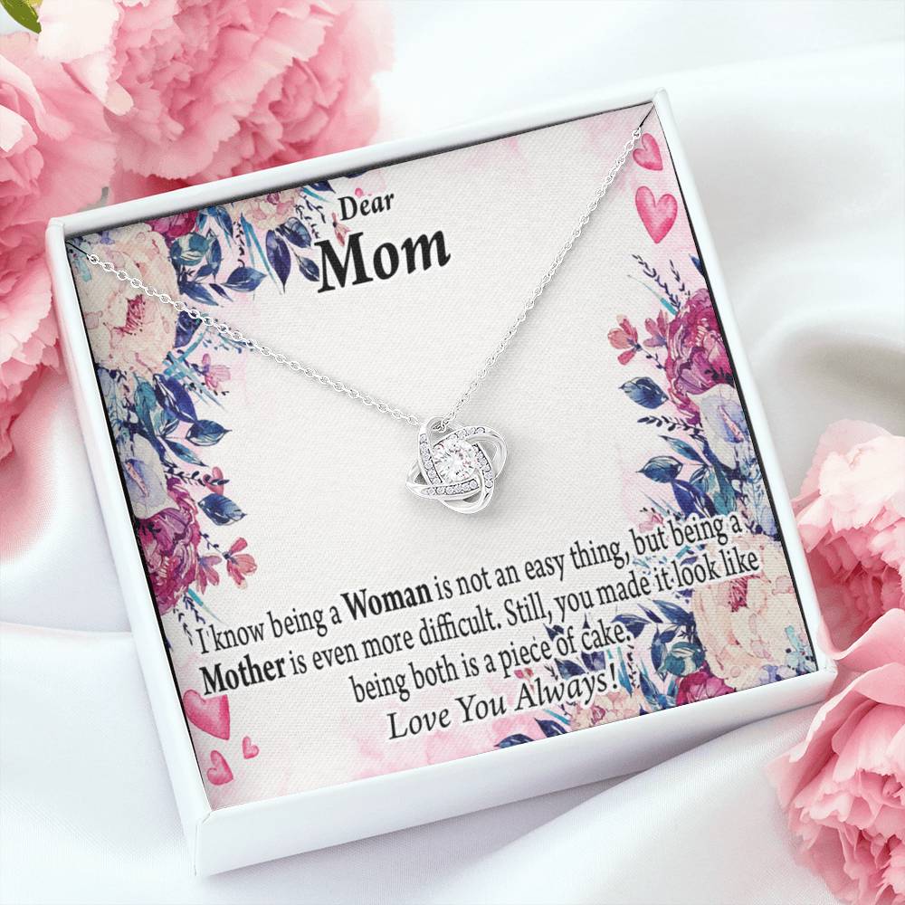To Mom You'Re Wonderful Love Knot Message Card From Son Daughter Gift Anniversary Birthday Graduation Mothers Day-Express Your Love Gifts