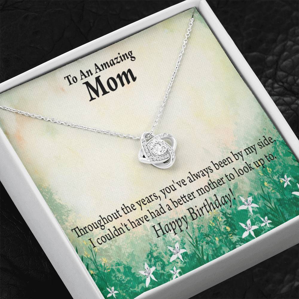 Happy Birthday Mom No One Better Love Knot Message Card From Son Daughter Gift Anniversary Birthday Graduation Mothers Day-Express Your Love Gifts
