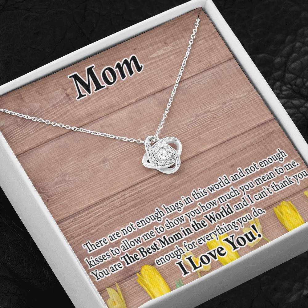 To Mom Best Mom In World Love Knot Message Card From Son Daughter Gift Anniversary Birthday Graduation Mothers Day-Express Your Love Gifts