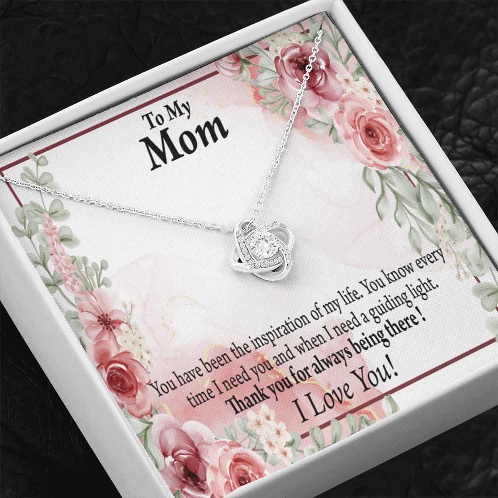 To Mom Mother Bonus Mom Grandmom Sweet Message Love Knot Message Card From Son Daughter Gift Anniversary Birthday Graduation Mothers Day-Express Your Love Gifts
