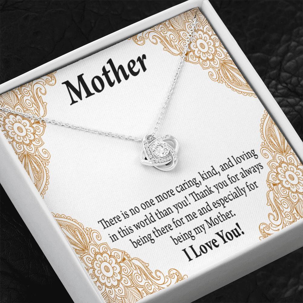 To Mom Mother Bonus Mom Grandmom Caring Kind And Loving Love Knot Message Card From Son Daughter Gift Anniversary Birthday Graduation Mothers Day-Express Your Love Gifts