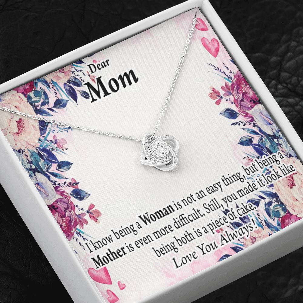 To Mom You'Re Wonderful Love Knot Message Card From Son Daughter Gift Anniversary Birthday Graduation Mothers Day-Express Your Love Gifts