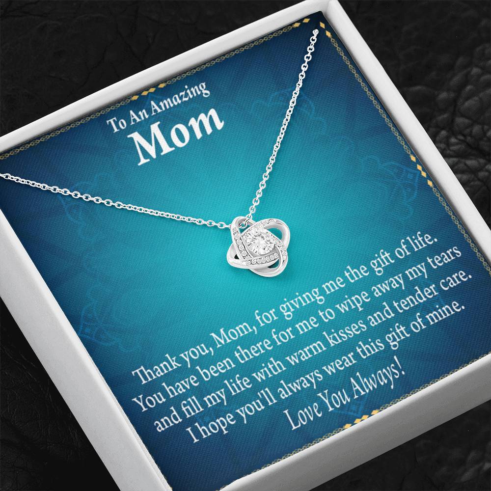 To Mom Love Always Love Knot Message Card From Son Daughter Gift Anniversary Birthday Graduation Mothers Day-Express Your Love Gifts