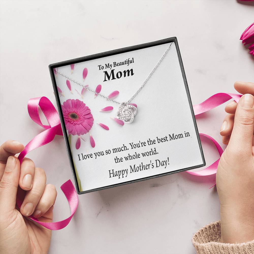You'Re The Best Happy Mother'S Day Love Knot Pendant Message Card-Express Your Love Gifts