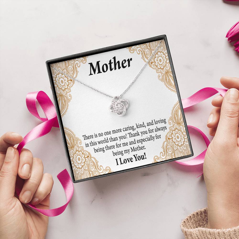 To Mom Mother Bonus Mom Grandmom Caring Kind And Loving Love Knot Message Card From Son Daughter Gift Anniversary Birthday Graduation Mothers Day-Express Your Love Gifts