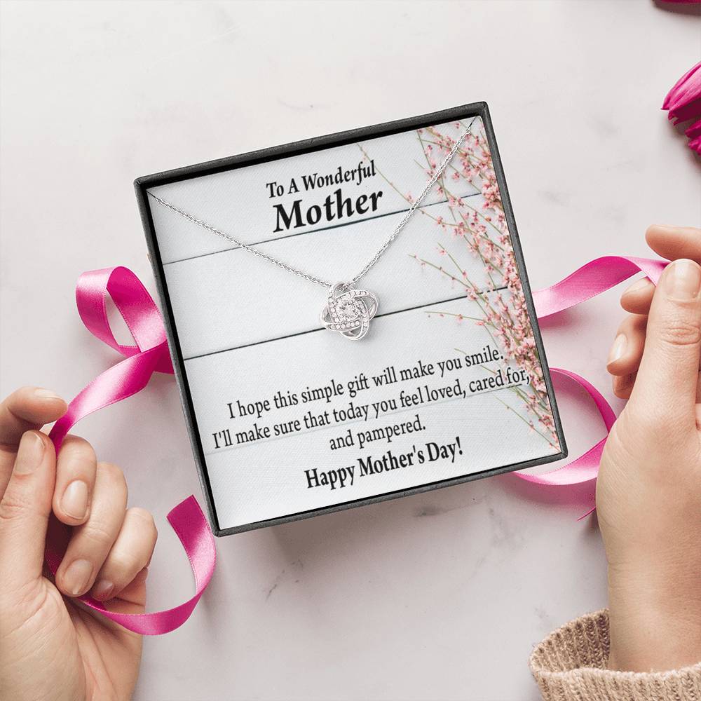 To Mom Love Knot Message Card From Son Daughter Gift Anniversary Birthday Graduation Mothers Day-Express Your Love Gifts