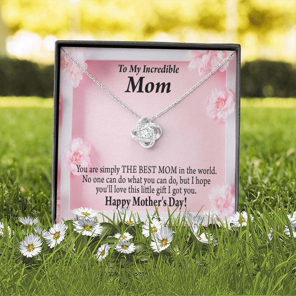Happy Mother'S Day You'Re The Best Love Knot Message Card From Son Daughter Gift Anniversary Birthday Graduation Mothers Day-Express Your Love Gifts