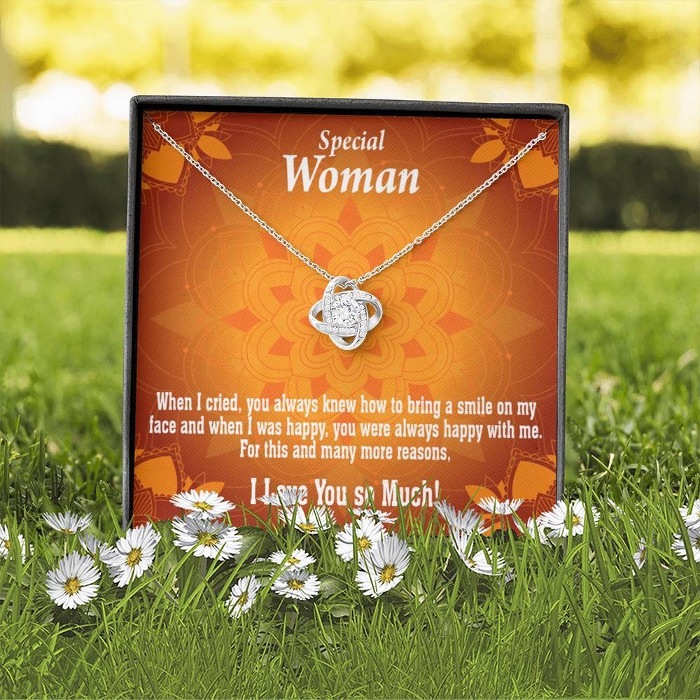 To Mom Always Happy Love Knot Message Card From Son Daughter Gift Anniversary Birthday Graduation Mothers Day-Express Your Love Gifts