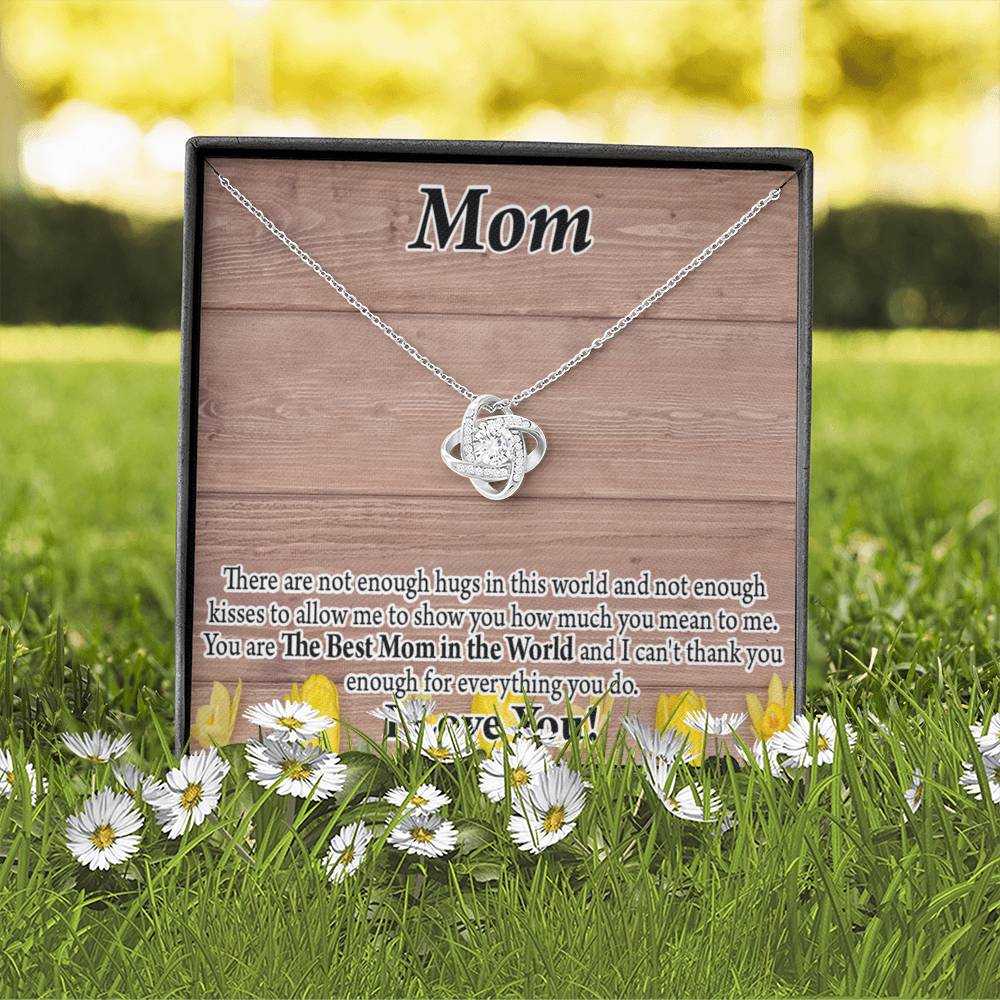 To Mom Best Mom In World Love Knot Message Card From Son Daughter Gift Anniversary Birthday Graduation Mothers Day-Express Your Love Gifts