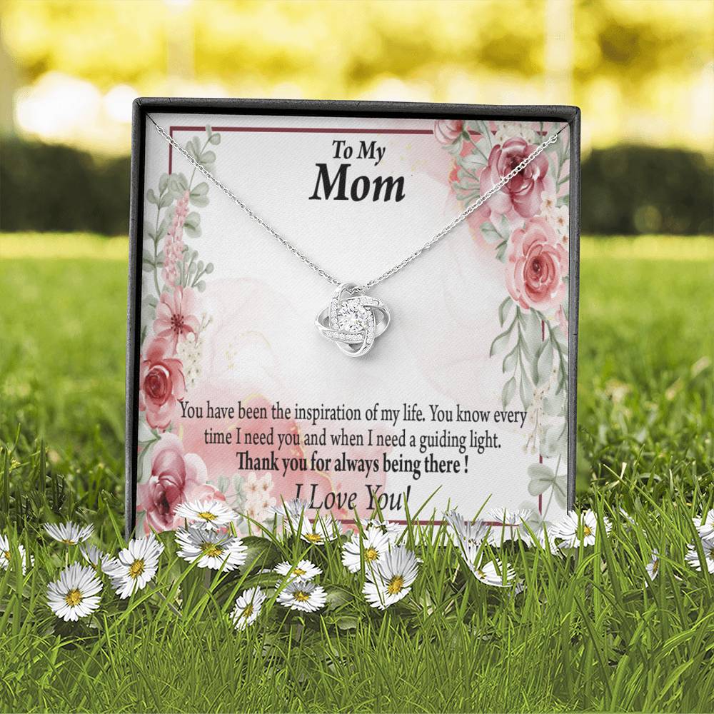 To Mom Mother Bonus Mom Grandmom Sweet Message Love Knot Message Card From Son Daughter Gift Anniversary Birthday Graduation Mothers Day-Express Your Love Gifts