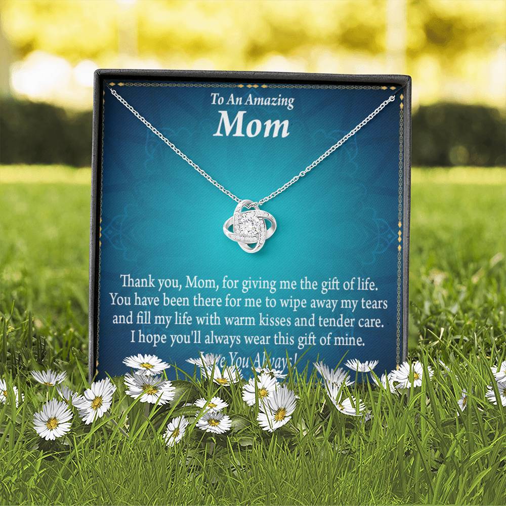 To Mom Love Always Love Knot Message Card From Son Daughter Gift Anniversary Birthday Graduation Mothers Day-Express Your Love Gifts