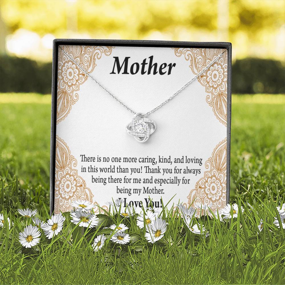 To Mom Mother Bonus Mom Grandmom Caring Kind And Loving Love Knot Message Card From Son Daughter Gift Anniversary Birthday Graduation Mothers Day-Express Your Love Gifts