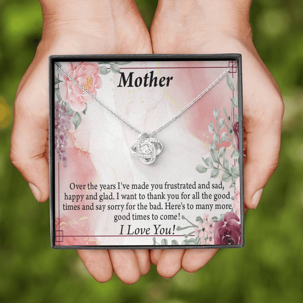 To Mother More Good Times Love Knot Message Card From Son Daughter Gift Anniversary Birthday Graduation Mothers-Express Your Love Gifts