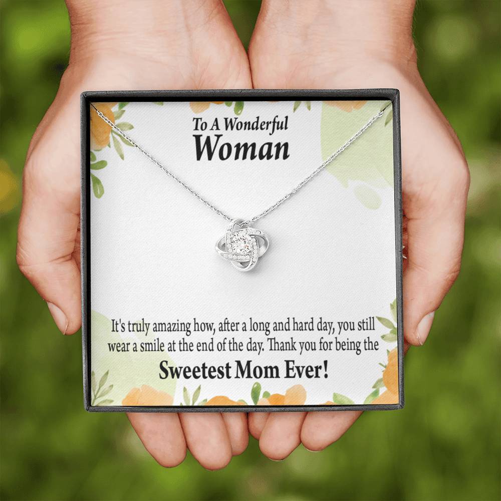 To Mom Mother Bonus Mom Grandmom It'S Truly Amazing Love Knot Message Card From Son Daughter Gift Anniversary Birthday Graduation Mothers Day-Express Your Love Gifts