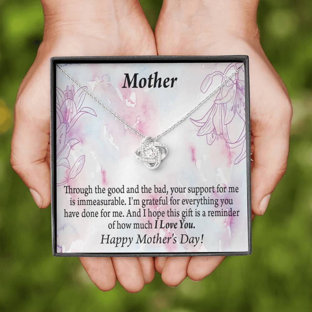 Happy Mother'S Day So Grateful Love Knot Message Card From Son Daughter Gift Anniversary Birthday Graduation Mothers Day-Express Your Love Gifts