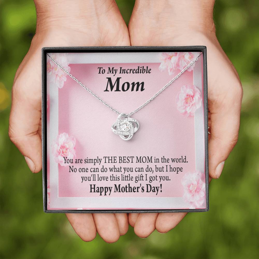 Happy Mother'S Day You'Re The Best Love Knot Message Card From Son Daughter Gift Anniversary Birthday Graduation Mothers Day-Express Your Love Gifts