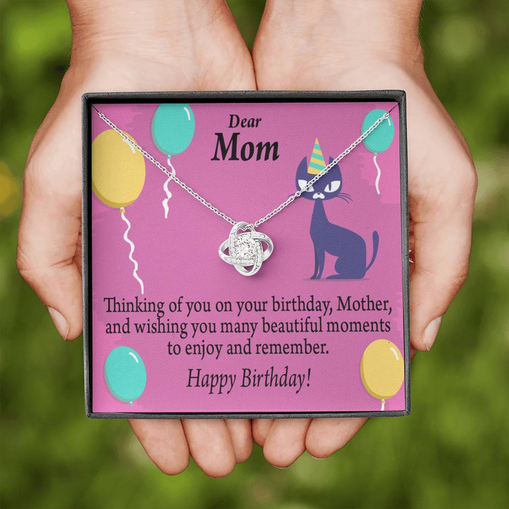 Thinking Of You Love Knot Pendant Message Card-Express Your Love Gifts