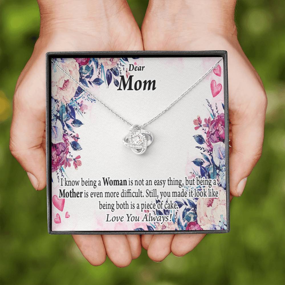 To Mom You'Re Wonderful Love Knot Message Card From Son Daughter Gift Anniversary Birthday Graduation Mothers Day-Express Your Love Gifts