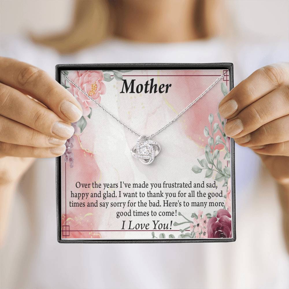 To Mother More Good Times Love Knot Message Card From Son Daughter Gift Anniversary Birthday Graduation Mothers-Express Your Love Gifts
