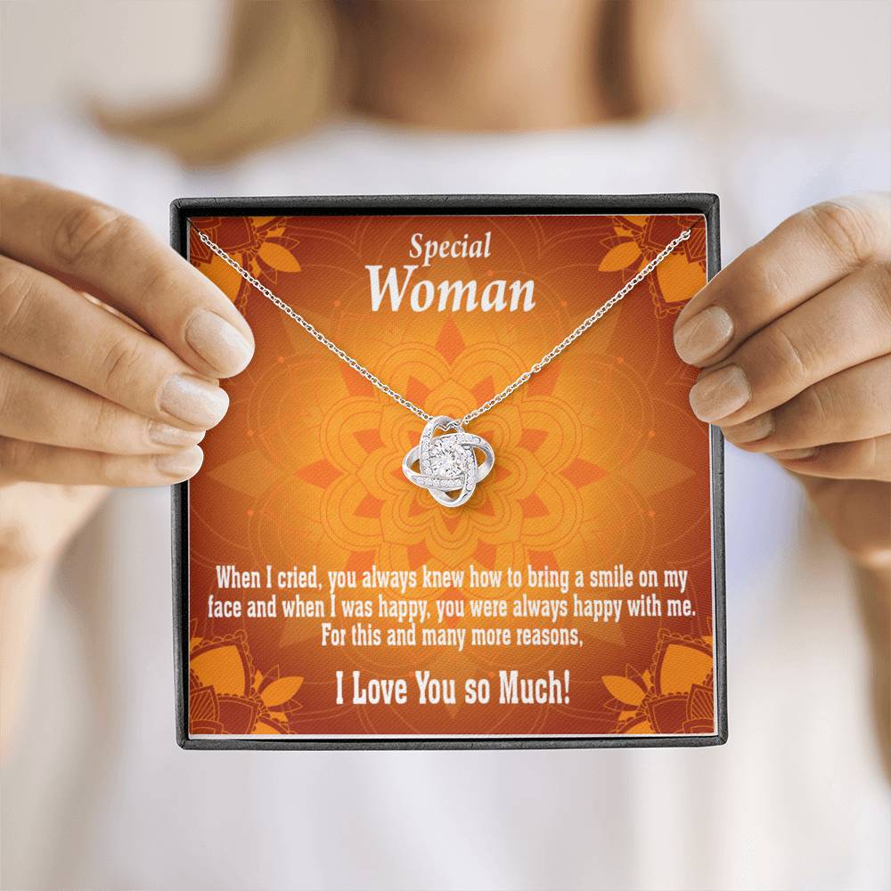 To Mom Always Happy Love Knot Message Card From Son Daughter Gift Anniversary Birthday Graduation Mothers Day-Express Your Love Gifts