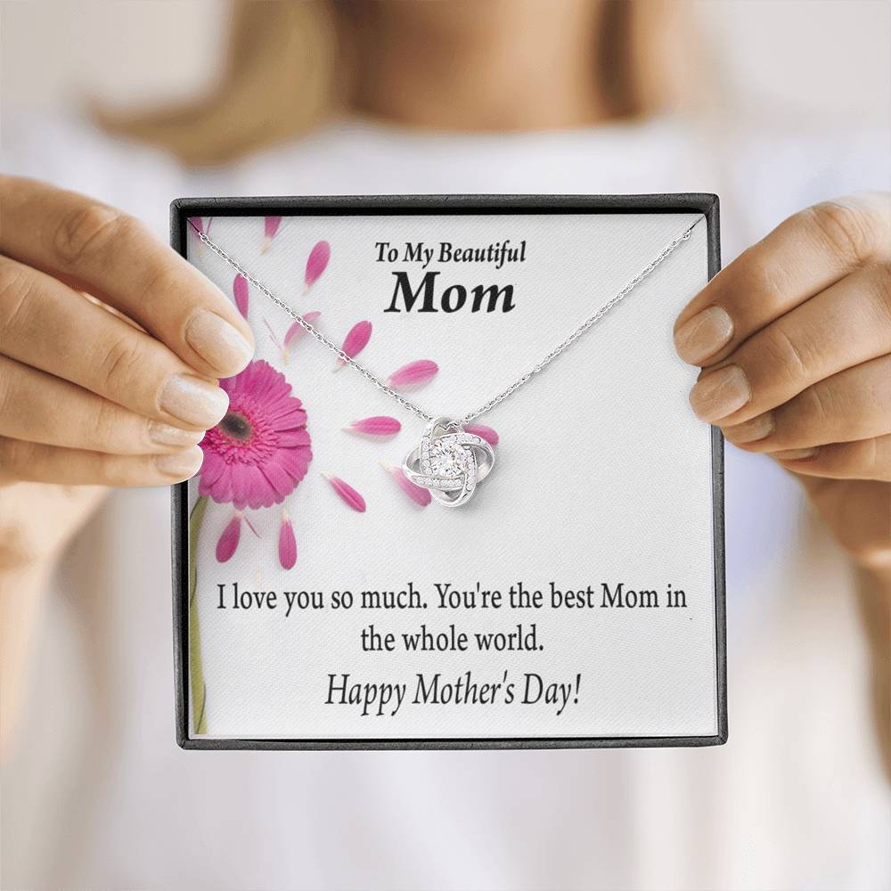 You'Re The Best Happy Mother'S Day Love Knot Pendant Message Card-Express Your Love Gifts