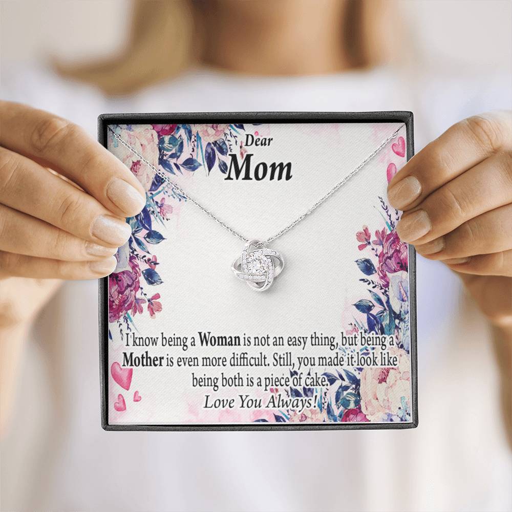 To Mom You'Re Wonderful Love Knot Message Card From Son Daughter Gift Anniversary Birthday Graduation Mothers Day-Express Your Love Gifts