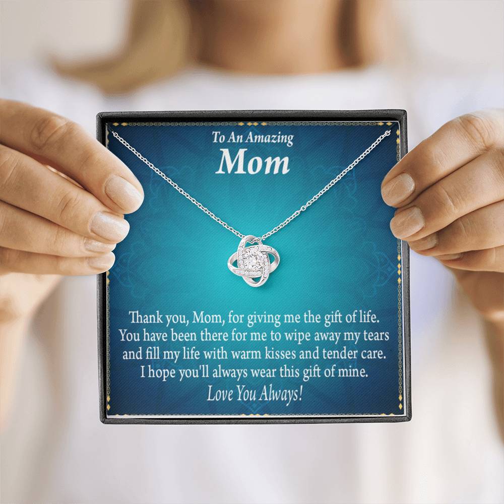To Mom Love Always Love Knot Message Card From Son Daughter Gift Anniversary Birthday Graduation Mothers Day-Express Your Love Gifts