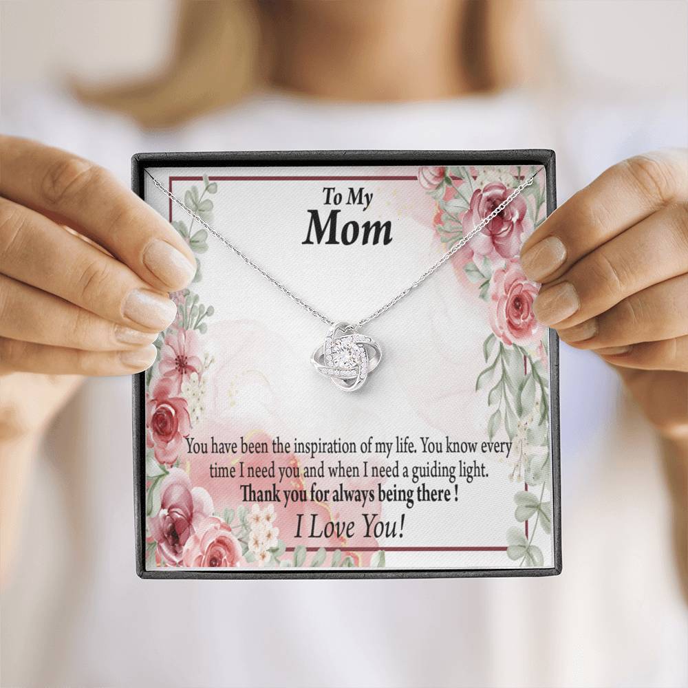 To Mom Mother Bonus Mom Grandmom Sweet Message Love Knot Message Card From Son Daughter Gift Anniversary Birthday Graduation Mothers Day-Express Your Love Gifts