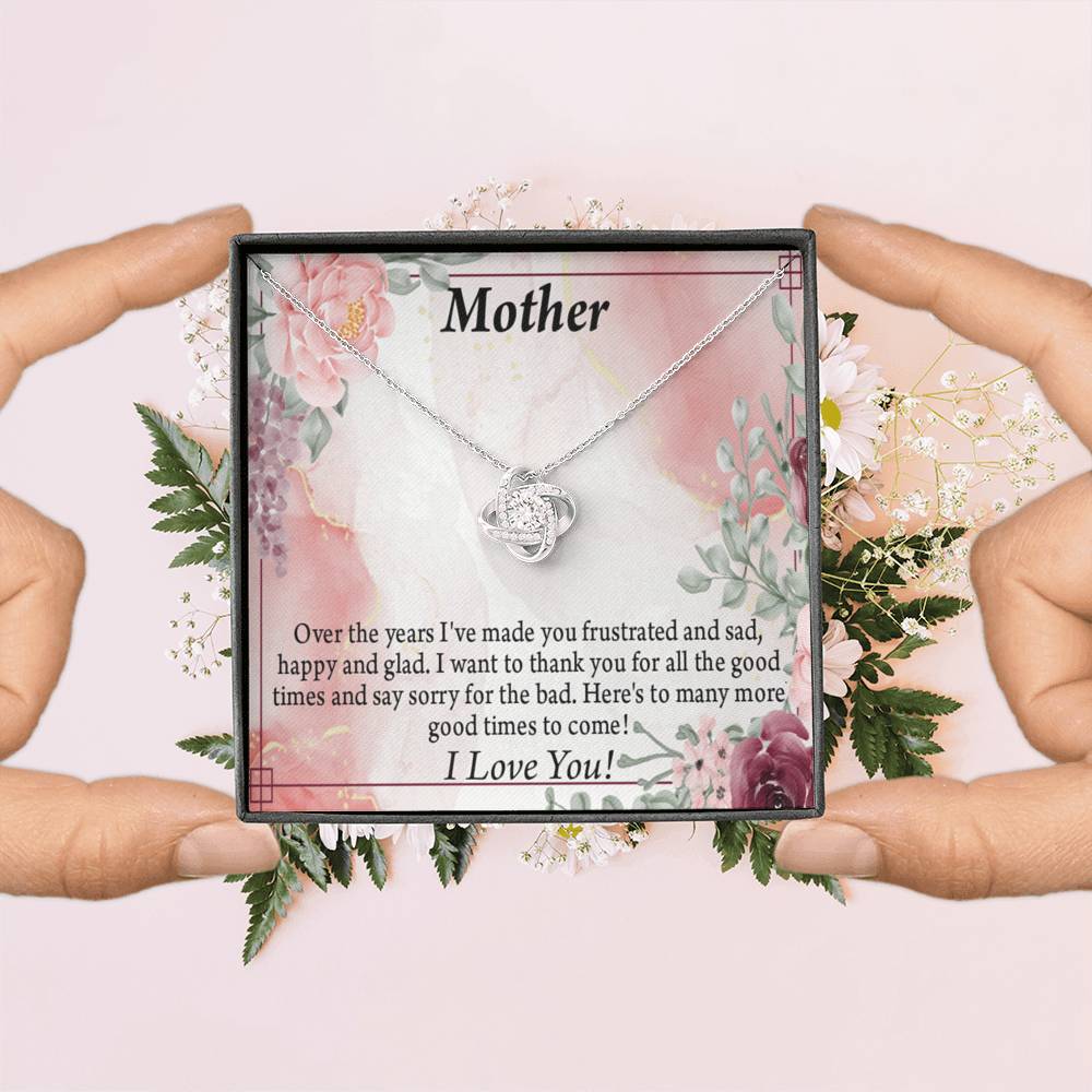 To Mother More Good Times Love Knot Message Card From Son Daughter Gift Anniversary Birthday Graduation Mothers-Express Your Love Gifts