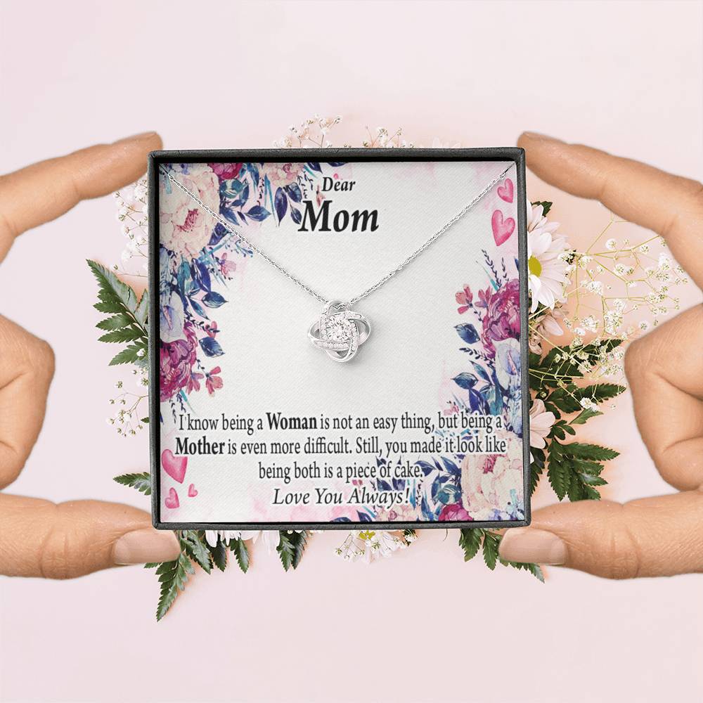 To Mom You'Re Wonderful Love Knot Message Card From Son Daughter Gift Anniversary Birthday Graduation Mothers Day-Express Your Love Gifts