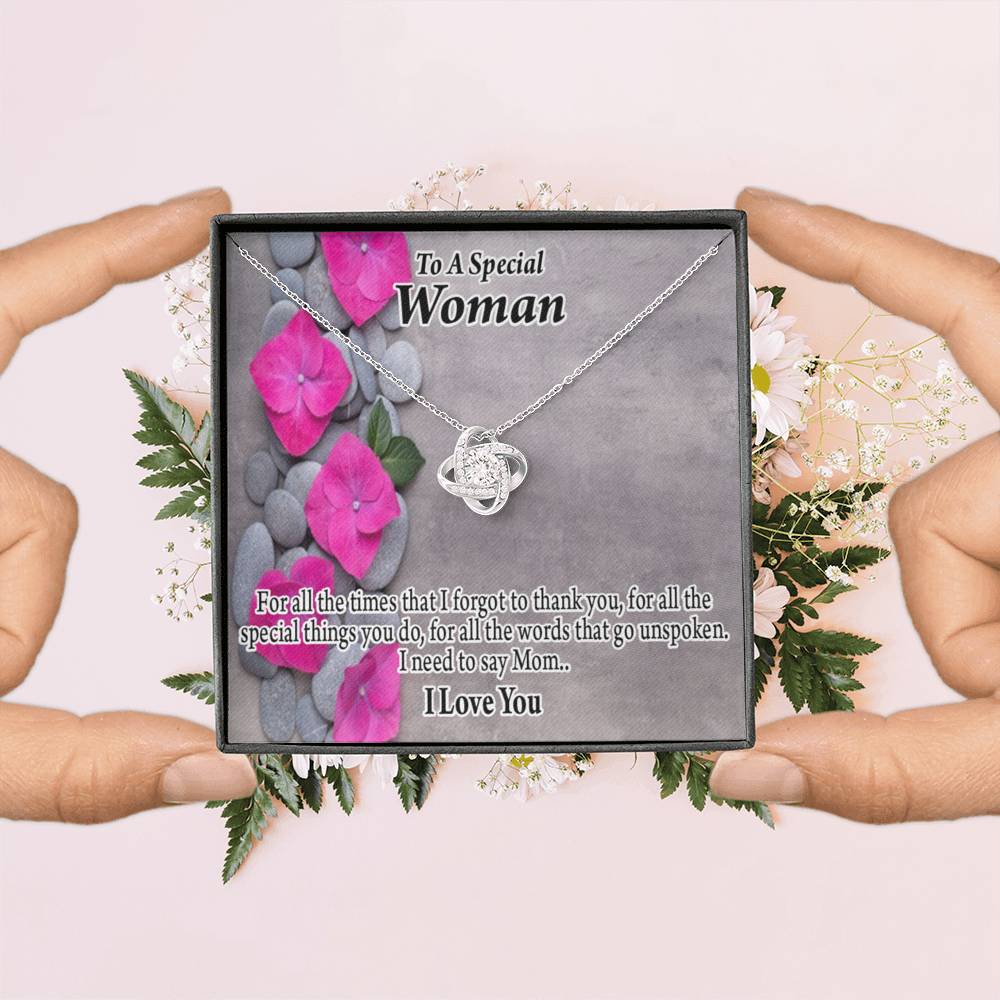 To Mom You'Re Special Love Knot Message Card From Son Daughter Gift Anniversary Birthday Graduation Mothers Day-Express Your Love Gifts